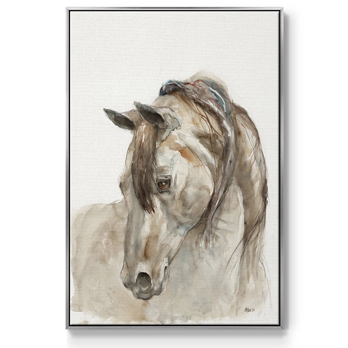 Dream with Me Framed Premium Gallery Wrapped Canvas - Ready to Hang - 17 x 25 - Silver Floating Frame
