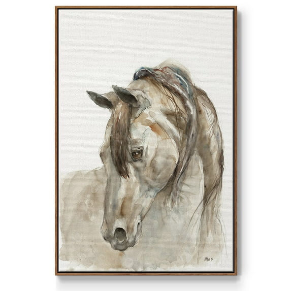 Dream with Me Framed Premium Gallery Wrapped Canvas - Ready to Hang - 17 x 25 - Walnut Floating Frame