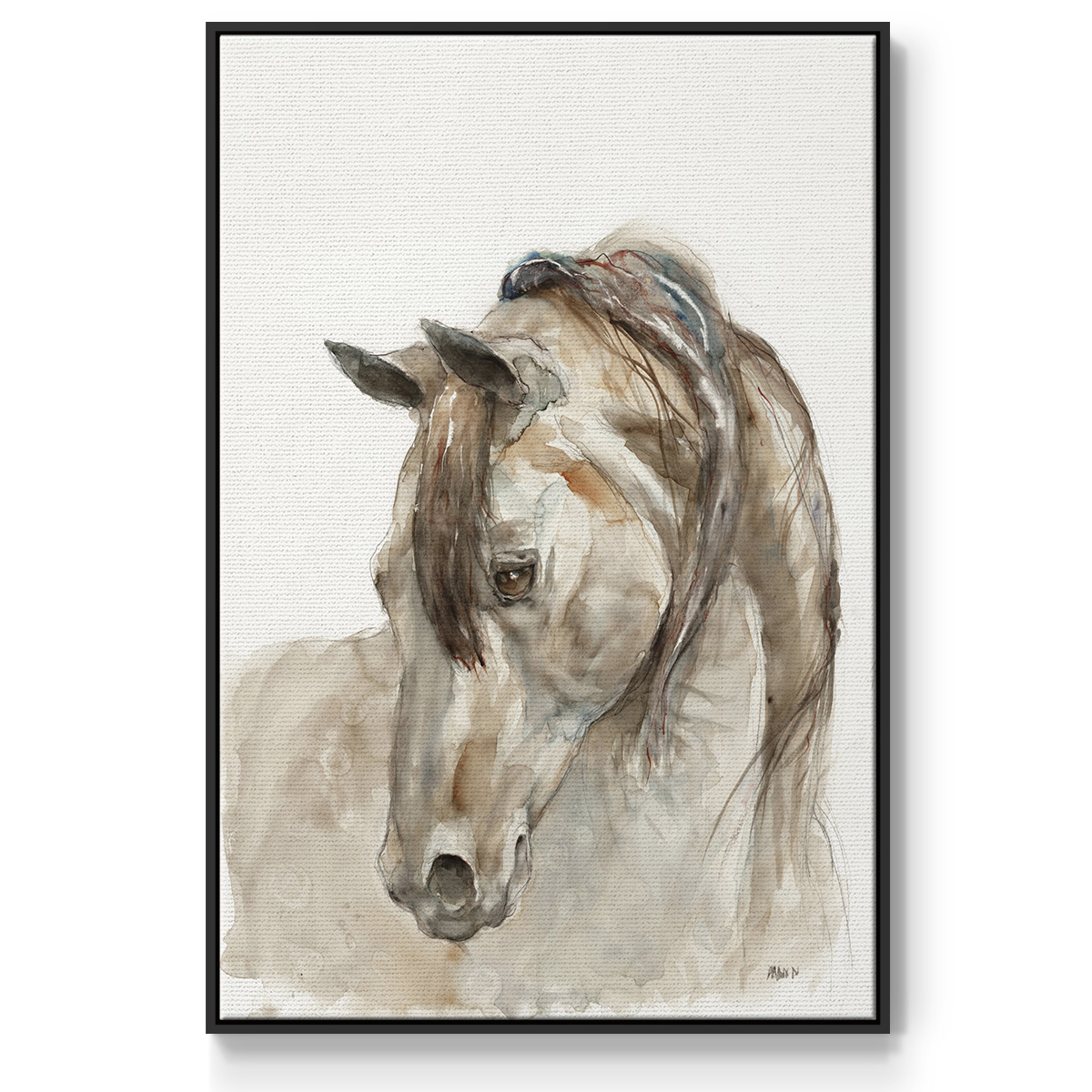 Dream with Me Framed Premium Gallery Wrapped Canvas - Ready to Hang - 25 x 37 - Black Floating Frame