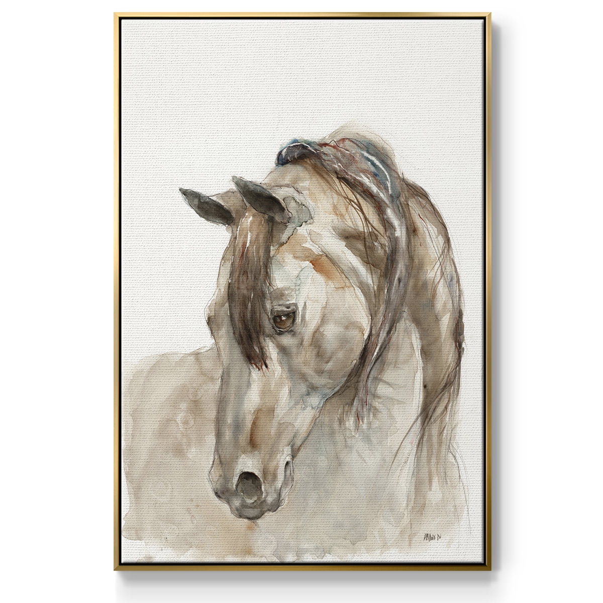 Dream with Me Framed Premium Gallery Wrapped Canvas - Ready to Hang - 25 x 37 - Gold Floating Frame