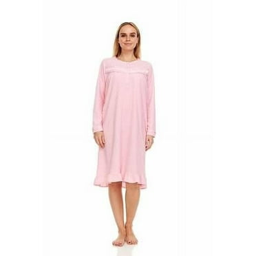 Dream8teen Women's Printed Micro Fleece Zip Up Long Sleeve Sleepwear Duster Robe 4031 Blue Floral Medium