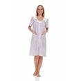 thumbnail image 1 of Dream8teen Women's Snaps Front Closure House Dress Sleeveless Woven Housecoat Duster Lounger Robe 2011 Purple Polka Dots 4X-Large, 1 of 5