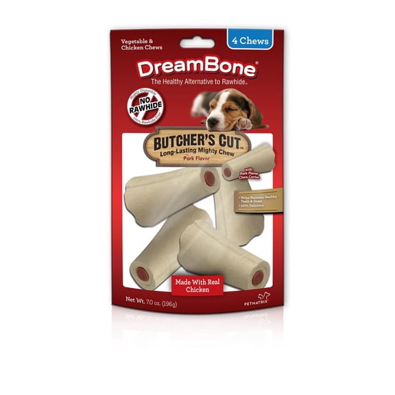 DreamBone Butcher's Cut, Rawhide Free Chews for Dogs, 4 count