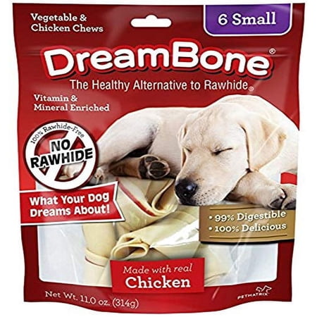 DreamBone Chicken Dog Chew, Small, 6 Count, 2 Pack