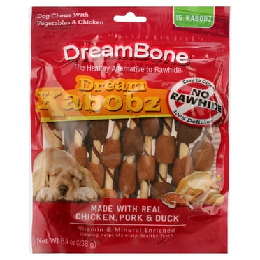 DreamBone Dream Kabobz Rawhide-Free Chews for Dogs, 15 Count, 8.4 oz.