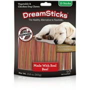 DreamBone DreamSticks With Real Beef 15 Count, Rawhide-FreeChews For Dogs
