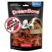 DreamBone Mini Chews, Rawhide Free Treats for Dogs, 24 count