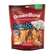 DreamBone Spirals Variety Pack Rawhide-Free Dog Chews, 45 Count