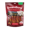 thumbnail image 1 of DreamBone Triple Flavor Twisties with Beef, Pork and Chicken, Rawhide-Free Chews for Dogs, 25 Count, 1 of 9