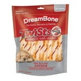 DreamBone Bone Treats, Twist Sticks Chews with Real Chicken, Rawhide