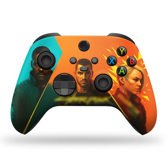 DreamController Cyyberpunnk 20077 Custom X-box Controller Wireless compatible with X-box One/Series X/S Customized in USA with Permanent HYDRO-DIP Printing (NOT JUST A SKIN) (MODDED) [video game]
