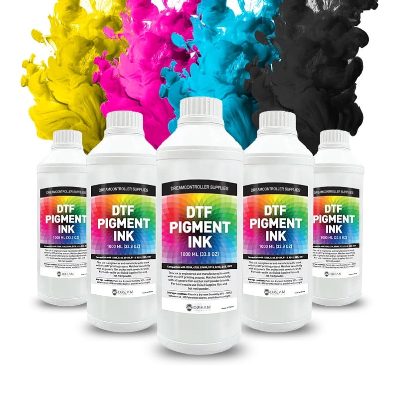 DreamController DTF CMYK Pigment Ink 33.8 OZ Each Pack - Premium Water ...