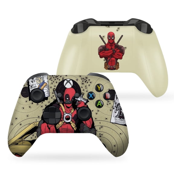 DreamController Deaddpool Headshot Custom X-box Controller Wireless compatible with X-box One/Series X/S Customized in USA with Permanent HYDRO-DIP Printing (NOT JUST A SKIN) [video game]