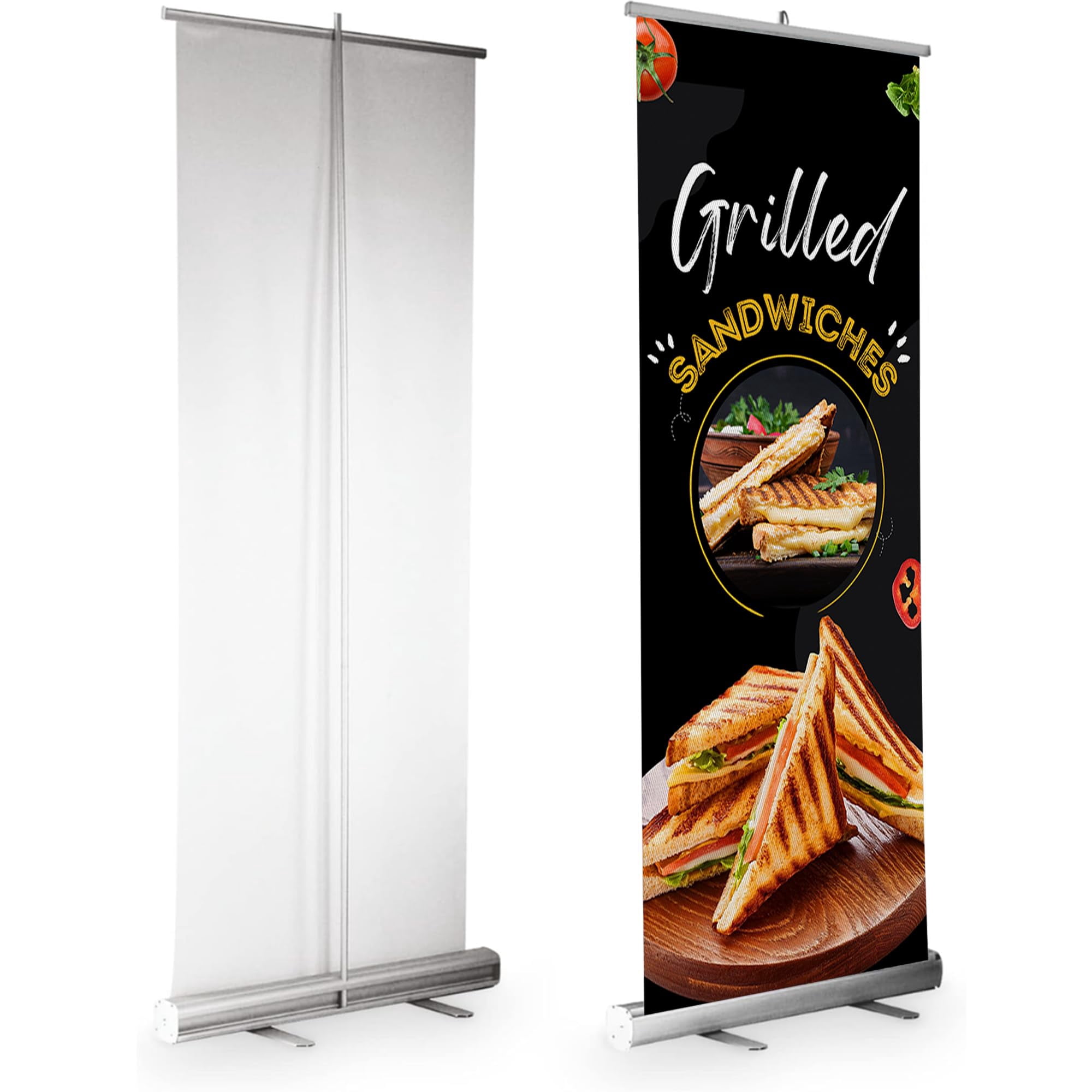 DreamController Food Retractable Banner with Stand, 33
