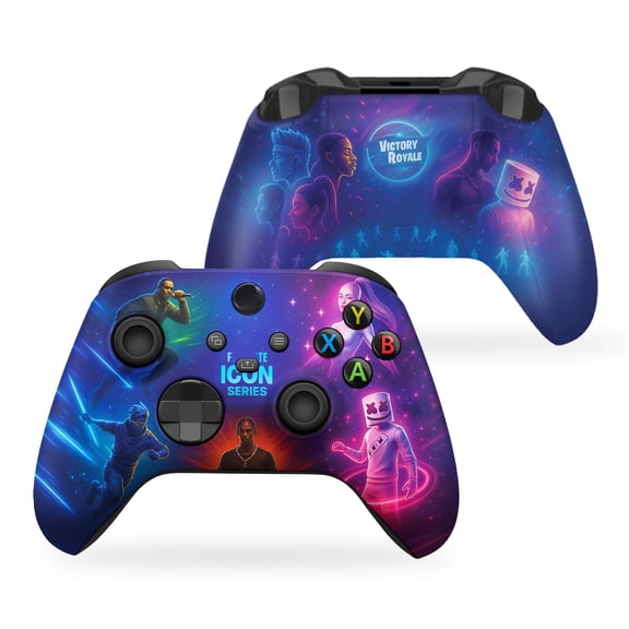 DreamController Forttnite Iccon Seriies Custom X-box Controller Wireless compatible with X-box One/Series X/S Customized in USA with Permanent HYDRO-DIP Printing (MODDED) [video game]