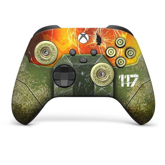 DreamController Hallo Infinity Mastter Chief Custom X-box Controller Wireless compatible with X-box One/Series X/S Customized in USA with Permanent HYDRODIP Print(NOT JUST A SKIN [video game]