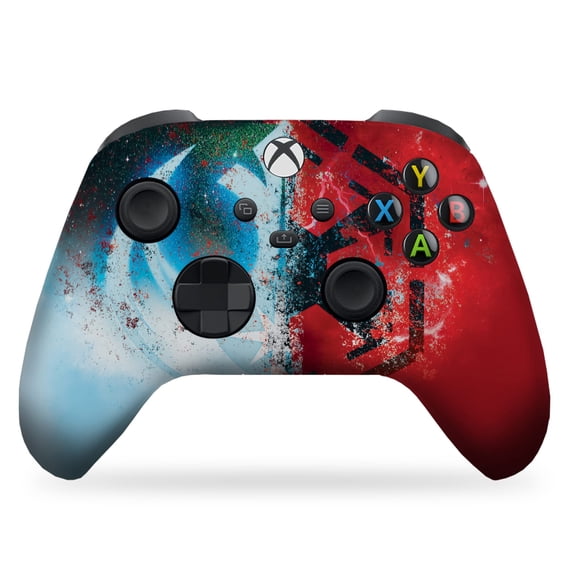 DreamController Jeddi Sith Custom X-box Controller Wireless compatible with X-box One/Series X/S Proudly Customized in USA with Permanent HYDRO-DIP Printing(NOT JUST A SKIN) (MODDED) [video game]