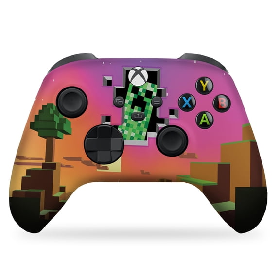 DreamController MineCrafft World Custom X-box Controller Wireless compatible with X-box One/Series X/S Proudly Customized in USA with Permanent HYDRO-DIP Printing (NOT JUST A SKIN) [video game]