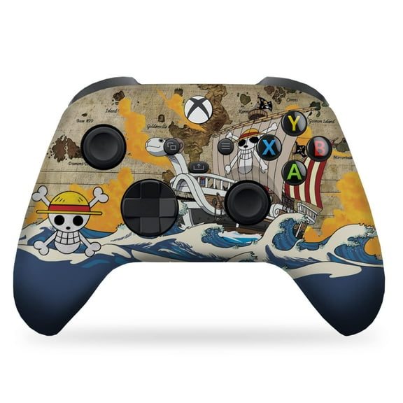 DreamController One Peice Custom X-box Controller Wireless compatible with X-box One/X-box Series X/S Proudly Customized in USA with Permanent HYDRO-DIP Printing (MODDED) [video game]