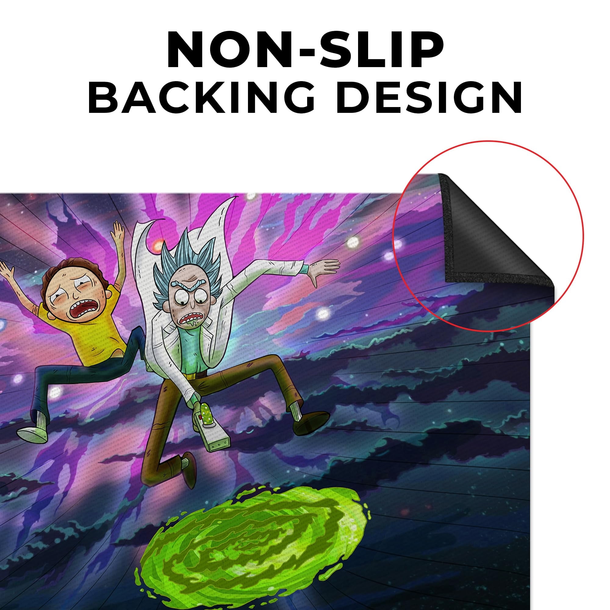 Ricky Rug 4 DreamController Ricky Morty Custom Rugs for Gamer Room (62x40inch ...