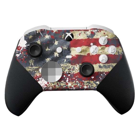 DreamController Tatterred Flag X-box Elite Controller Series 2 Core Limited Edition Custom Elite Core Controller for X-box One/Series X/S Made with Advance HydroDip Paint Technology [video game]