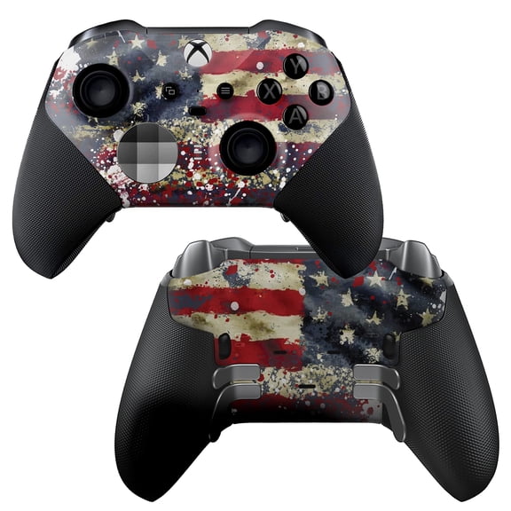 DreamController Tatterred Flag X-box Elite Controller Series 2 Limited Edition Custom Elite Series 2 Controller for X-box One/Series X/S. with Advanced Hydro-Dip Paint Technology [video game]