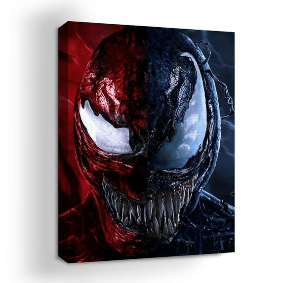 DreamController Venom vs carnage Canvas Wall Art 18x24 inches Marval Wall Decor | HD Printed & Wooden framed wall art | Modern Wall Decor for Bedroom, Living Room, Office, Kids Room | Made in USA