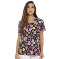 thumbnail image 1 of DreamCrest Women's Scrub Tops Holiday Scrubs Nursing Scrubs (Hearts, X-Small, Regular), 1 of 2