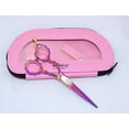 thumbnail image 1 of DreamCut Left Handed Professional Razor Scissors Titanium Coated 6" with zippered pouch, 1 of 7