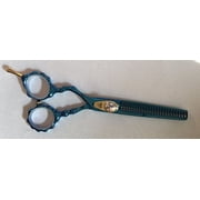 DreamCut Left Handed Professional Razor Thinning Shears Titanium Coated 6 BLUE