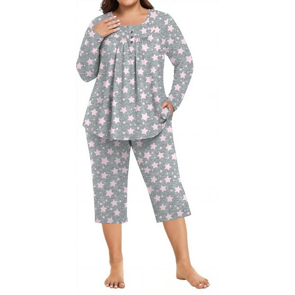 DreamFish Women's Pajama Sets Long Sleeve Button Down Sleepwear Nightwear Soft Pjs Lounge Sets
