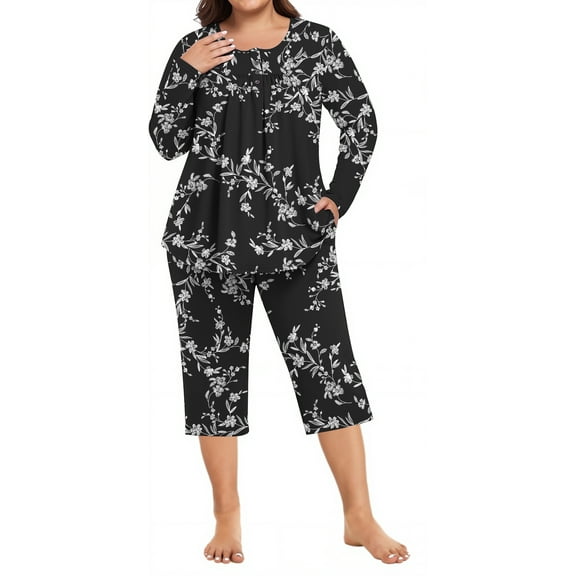DreamFish Women's Pajama Sets Long Sleeve Button Down Sleepwear Nightwear Soft Pjs Lounge Sets