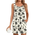 thumbnail image 1 of DreamFish Women's Summer Sleeveless Tank and Shorts Pajama Set with Pockets, 1 of 5