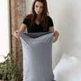 thumbnail image 1 of 100% Pima Cotton Pillow Case set of 2, DreamCool™ Collection - Gray - Standard Pillowcase Pair, 1 of 1