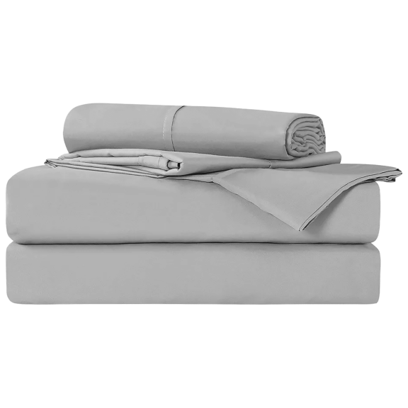 DreamGuard 3-piece Luxury 1200 Thread Count Microfiber Sheet Set (Twin XL, Silver)