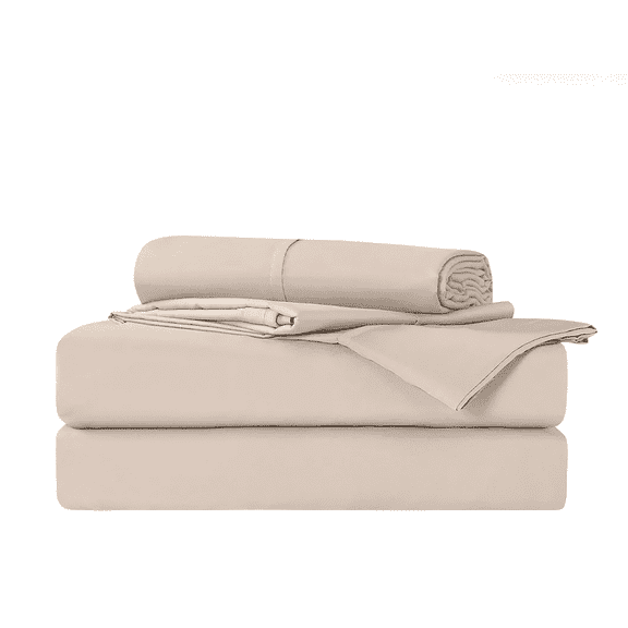 DreamGuard 4-piece Luxury 1200 Thread Count Microfiber Sheet Set (Cal King, Cream)
