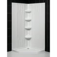 thumbnail image 1 of DreamLine 40 in. x 40 in. x 75 5/8 in. H Neo-Angle Shower Base and QWALL-2 Acrylic Corner Backwall Kit in White, 1 of 12