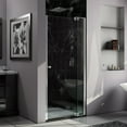 thumbnail image 1 of DreamLine Allure 41-42 in. W x 73 in. H Frameless Pivot Shower Door in Chrome, 1 of 13