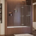 thumbnail image 1 of DreamLine Aqua Ultra 48 in. W x 58 in. H Frameless Hinged Tub Door in Brushed Nickel, 1 of 6
