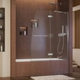 thumbnail image 1 of DreamLine Aqua Ultra 48 in. W x 58 in. H Frameless Hinged Tub Door in Chrome, 1 of 6