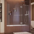 thumbnail image 1 of DreamLine Aqua Ultra 57-60 in. W x 58 in. H Frameless Hinged Tub Door with Extender Panel in Chrome, 1 of 6