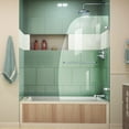 thumbnail image 1 of DreamLine Aqua Uno 34 in. W x 58 in. H Frameless Hinged Tub Door in Chrome, 1 of 8