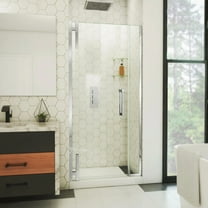 DreamLine Ascend 32 - 33 inch W x 72 inch H Frameless Pivot Shower Door in Chrome