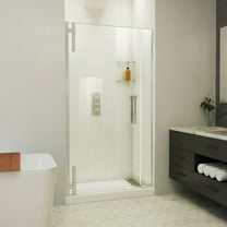 DreamLine Ascend 38 - 39 inch W x 72 inch H Frameless Pivot Shower Door in Brushed Nickel
