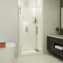 DreamLine Ascend 40 1/2-41 1/2 in. W x 72 in. H Frameless Pivot Shower Door in Brushed Nickel