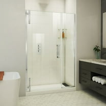 DreamLine Ascend 46 1/2 - 47 1/2 inch W x 72 inch H Frameless Pivot Shower Door in Chrome