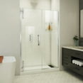 thumbnail image 1 of DreamLine Ascend 48-49 in. W x 72 in. H Frameless Pivot Shower Door in Chrome, 1 of 6