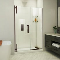 DreamLine Ascend 48-49 in. W x 72 in. H Frameless Pivot Shower Door in Oil Rubbed Bronze