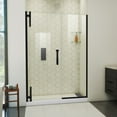 thumbnail image 1 of DreamLine Ascend 54-55 in. W x 72 in. H Frameless Pivot Shower Door in Satin Black, 1 of 6