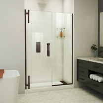 DreamLine Ascend 56 - 57 inch W x 72 inch H Frameless Pivot Shower Door in Oil Rubbed Bronze